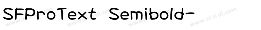 SFProText Semibold字体转换